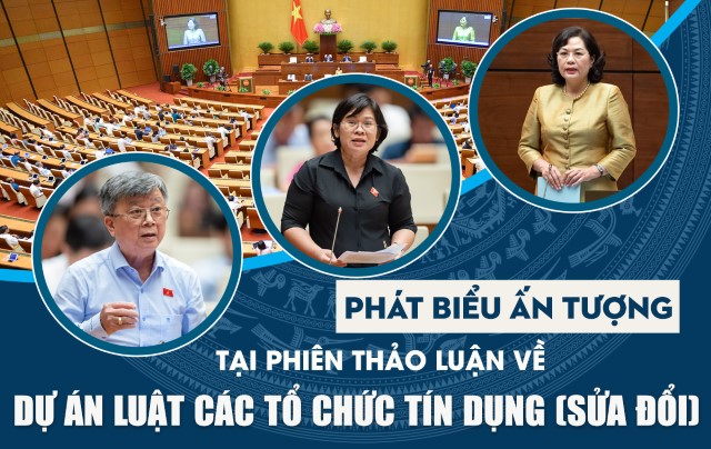 PHÁT BIỂU ẤN TƯỢNG TẠI PHIÊN THẢO LUẬN HỘI TRƯỜNG VỀ DỰ ÁN LUẬT CÁC TỔ CHỨC TÍN DỤNG (SỬA ĐỔI)